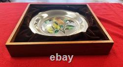 Franklin Mint Champleve Butterfly Sterling Silver Plate 1978 PPSKN (354675)