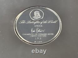 Franklin Mint Champleve Butterfly Sterling Silver Plate 1978 PPSKN (354675)