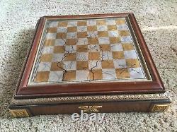 Franklin Mint Chess Board ONLY Civil War Silver/Gold EditionGettysburg