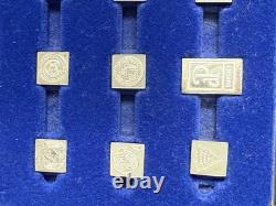 Franklin Mint Classic car logo 1 Gram sterling silver Set 50 Pieces