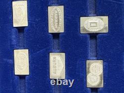 Franklin Mint Classic car logo 1 Gram sterling silver Set 50 Pieces