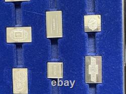 Franklin Mint Classic car logo 1 Gram sterling silver Set 50 Pieces