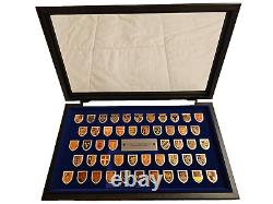 Franklin Mint Coats Of Arms Of The Great Monarchs Of History Gold On Silver Set