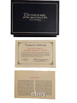Franklin Mint Coats Of Arms Of The Great Monarchs Of History Gold On Silver Set