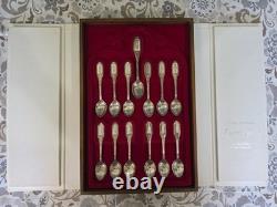 Franklin Mint Collection Of Apostle Spoons A Limited Edition In Solid