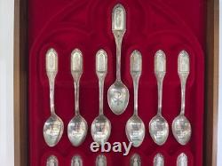Franklin Mint Collection Of Apostle Spoons A Limited Edition In Solid