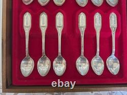 Franklin Mint Collection Of Apostle Spoons A Limited Edition In Solid