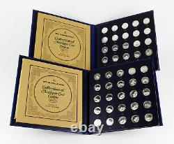 Franklin Mint Collection of Antique Car Coins Series 1 & 2 Sterling Silver 50 pc