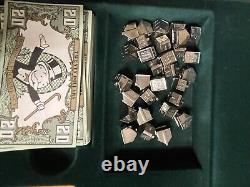 Franklin Mint Collector's Edition Monopoly Game 1991 Gold Silver Vintage Read