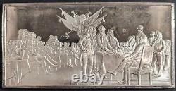 Franklin Mint Commemorative. 999 Silver Bar 4.7 Oz Declaration Of Independence