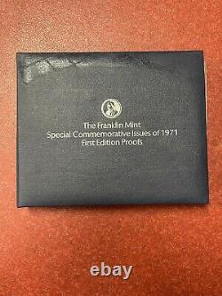 Franklin Mint Commemorative Issues of 1971 36 Sterling Silver Medals