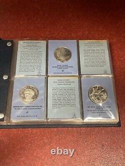 Franklin Mint Commemorative Issues of 1971 36 Sterling Silver Medals