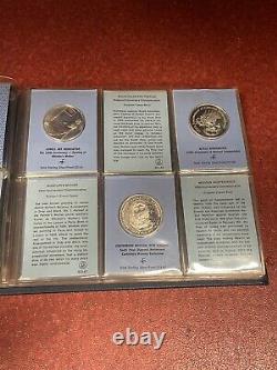 Franklin Mint Commemorative Issues of 1971 36 Sterling Silver Medals