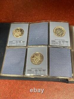 Franklin Mint Commemorative Issues of 1971 36 Sterling Silver Medals