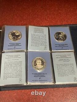 Franklin Mint Commemorative Issues of 1971 36 Sterling Silver Medals