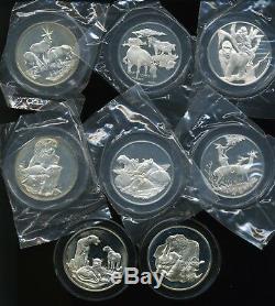 Franklin Mint East African Wild Life Society 2 oz Sterling Silver (Lot of 20)