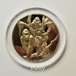 Franklin Mint East African Wildlife Society Silver. Large 2 oz Medal Coins