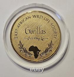 Franklin Mint East African Wildlife Society Silver. Large 2 oz Medal Coins