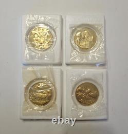 Franklin Mint East African Wildlife Society Silver. Large 2 oz Medal Coins