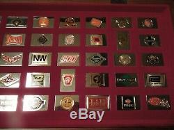 Franklin Mint Emblems Great American Railroads Silver Ingot Collection (38.0 oz)