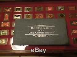 Franklin Mint Emblems Great American Railroads Silver Ingot Collection (38.0 oz)