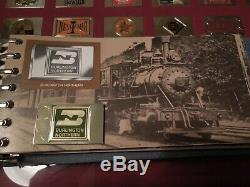 Franklin Mint Emblems Great American Railroads Silver Ingot Collection (38.0 oz)