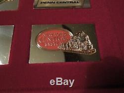 Franklin Mint Emblems Great American Railroads Silver Ingot Collection (38.0 oz)