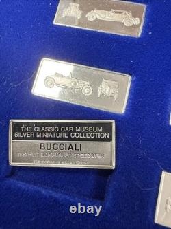 Franklin Mint Emblems Of Americas Greatest Cars. 925 Silver 63 Total Mini Ingots