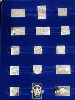 Franklin Mint Emblems Of Americas Greatest Cars Silver Miniature Collection