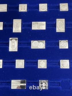 Franklin Mint Emblems Of Americas Greatest Cars Silver Miniature Collection