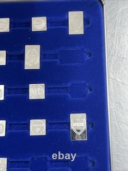 Franklin Mint Emblems Of Americas Greatest Cars Silver Miniature Collection