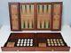 Franklin Mint Excalibur Backgammon Set With Gold And Silver Coin Pieces