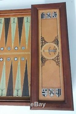 Franklin Mint Excalibur Backgammon Set with Gold And Silver Coin Pieces