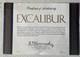Franklin Mint Excalibur Sword Display With Coa Wall Case Gold & Silver Arthur