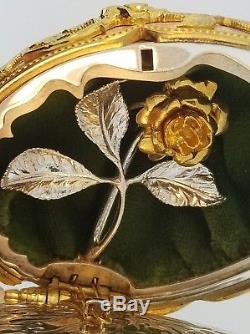 Franklin Mint Faberge Egg The Emergence of Spring Silver & Gold only 750 made