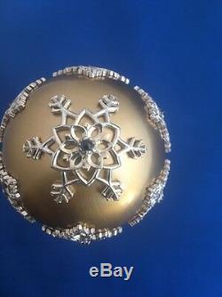 Franklin Mint Faberge Winter Enchantment Egg Silver, 24K Gold, Sapphires