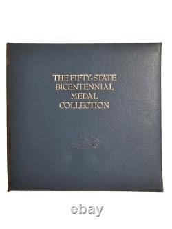 Franklin Mint Fifty State Bicentennial Medal Collection Sterling Silver 52 ozt