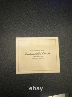 Franklin Mint First Edition Presidential Sterling Silver Mini Coin Set