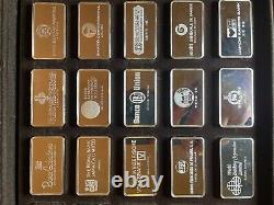 Franklin Mint First International Bank Silver Ingot Collection