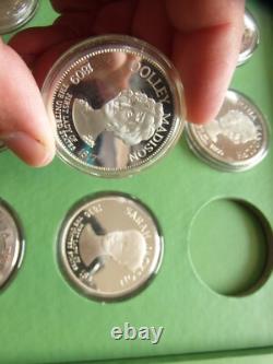 Franklin Mint First Ladies 43 commemorative cameo proof medals sterling Silver