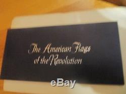 Franklin Mint Flags Of American Revolution 64 Pcs Mini Set. 925 Silver In Box