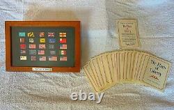 Franklin Mint Flags Of Liberty Sterling Silver Ingots 25 Historic Flags 925 Coa