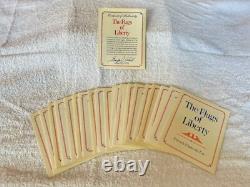 Franklin Mint Flags Of Liberty Sterling Silver Ingots 25 Historic Flags 925 Coa