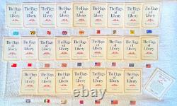 Franklin Mint Flags Of Liberty Sterling Silver Ingots 25 Historic Flags 925 Coa