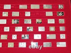 Franklin Mint Flags of the American Revolution 63 Mini STERLING SILVER Ingots