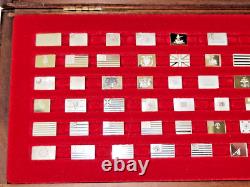 Franklin Mint Flags of the American Revolution 63 Mini STERLING SILVER Ingots