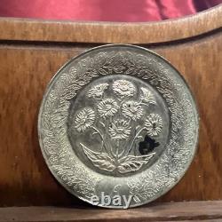 Franklin Mint Floral Alphabet Sterling Silver Miniature Plates