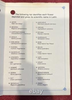 Franklin Mint Floral Alphabet Sterling Silver Miniature Plates