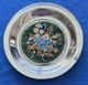 Franklin Mint Four Seasons Sterling Silver Champleve Plate 268 Grams