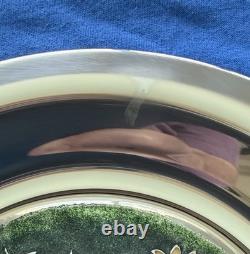 Franklin Mint Four Seasons Sterling Silver Champleve Plate 268 Grams